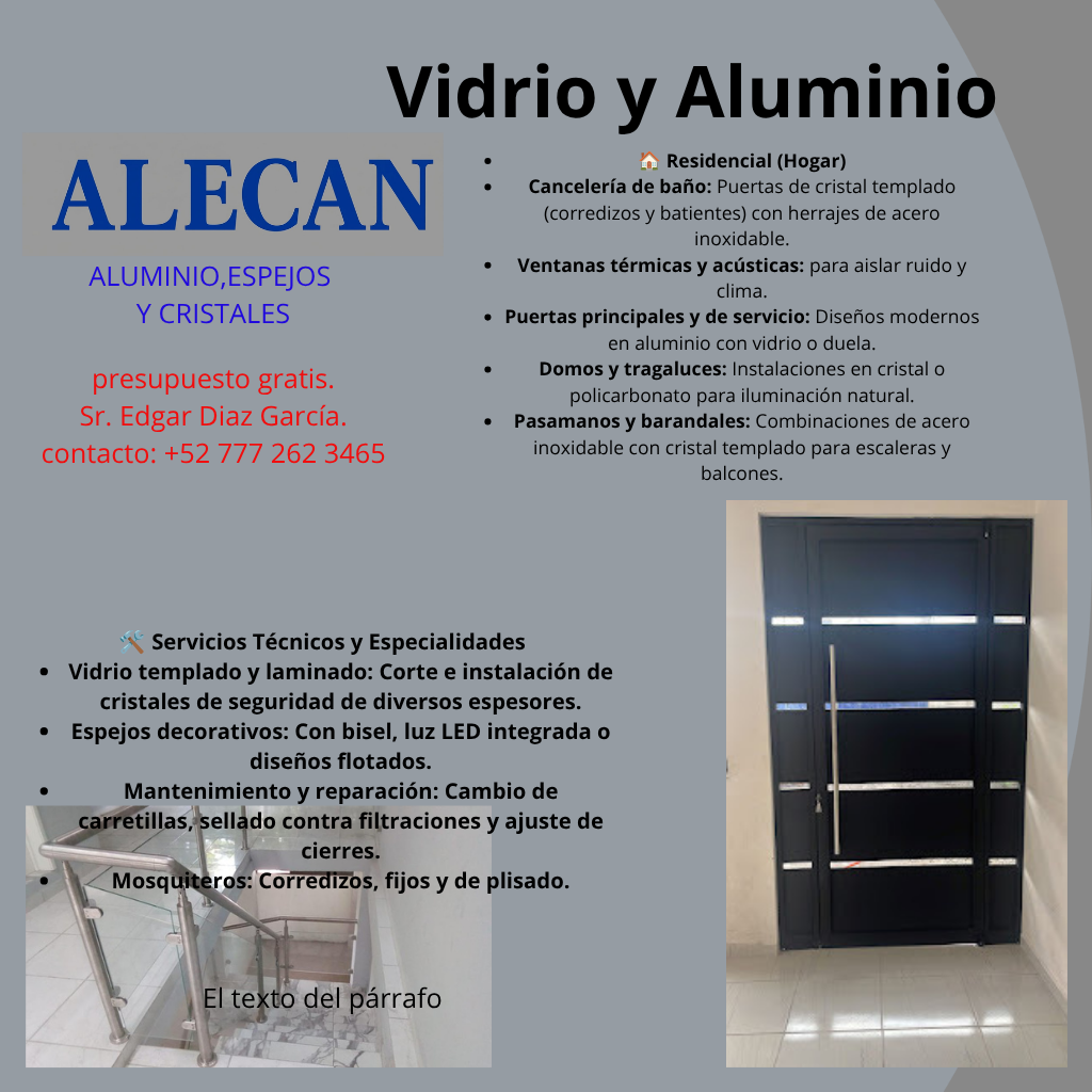 Vidrio y Aluminio - 1